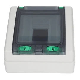 Caja de Distribución de 8 Vías, IP65, ABS, KIMISSs3aohw9g8y, 215x210x10 mm, Transparente, Resistente, Montaje en Riel DIN, Interior y Exterior, KIMISS