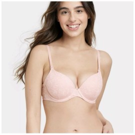 Target NewAuden Women's Size 36D Lightly Lined Full Coverage Nursing T-Shirt Bra - Pink