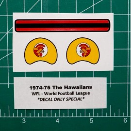 1974 - 1975 WFL The Hawaiians Football Gumball Helmets *DIECUT DECALS ONLY* OPI