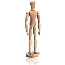 Dom 201 Mannequin Man with Wood Base