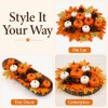 Juego de 51 piezas de decoración de otoño, calabazas artificiales,