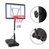 Lyneaca Portable Movable Swimming Pool PVC Transparent Backboard Basketball Stand