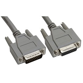 Amphenol CS-DSDHD26MF0-010 26-Pin HD26 Deluxe D-Sub Cable, Shielded, Male/Female, 10', Gray