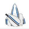 Prenelove Pickleball Puffer Crossbody Sling Bag White Unisex One Size