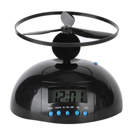 Leapiture Flying Alarm Clock, Propeller Alarm Clock, Digital Portable Clock with Bright Backlight, Alarm Clock, Household Supplies for Bedroom with Heavy Sleeper