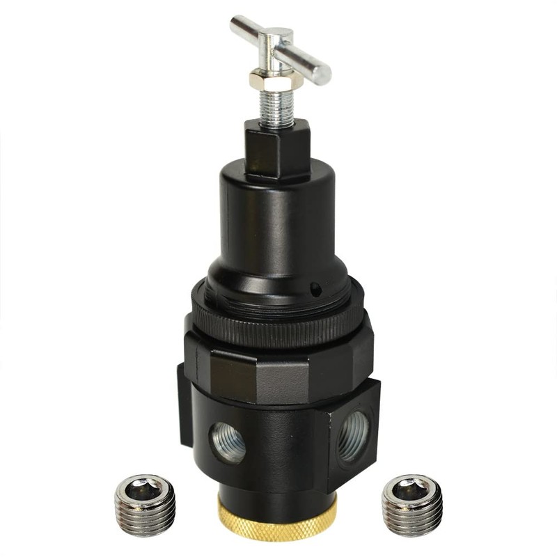 Interstate Pneumatics W1140T 1/4 Inch Standard 'T' Handle Air Regulator