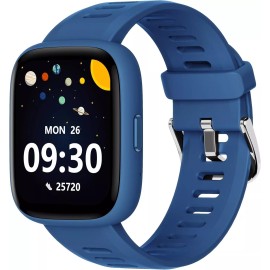 BIGGERFIVE Smart Watch for Kids 1.8" Fitness Tracker Watch Pedometer Puzzle Games for Kids - Blue