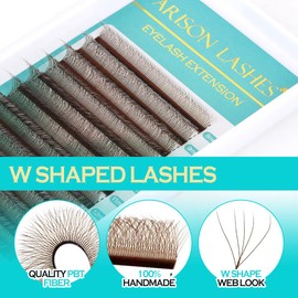 YY Eyelash Extensions Supplies Y Lash 5D Premade Fans 0.07D Curl Volume Lash Extensions Easy Fanning Lashes Matte Black Volume Eyelash Extensions(Brown-5D-0.07D-15mm)