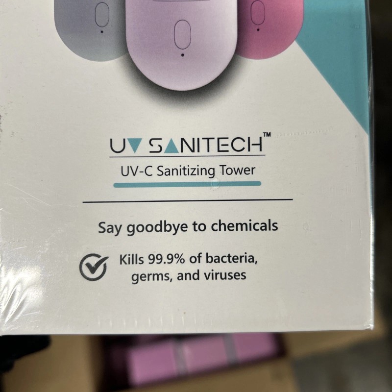 UV Sanitech Tower- Winter White - Kills 99.9% Of Bacteria
