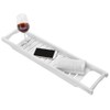 Luxury Slim Bridge Bath Tray Bathtub Storage Rack Shelf Organizer