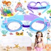 truee Swimming Goggles for Children, Cute Mermaid Swimming Goggles, Children's