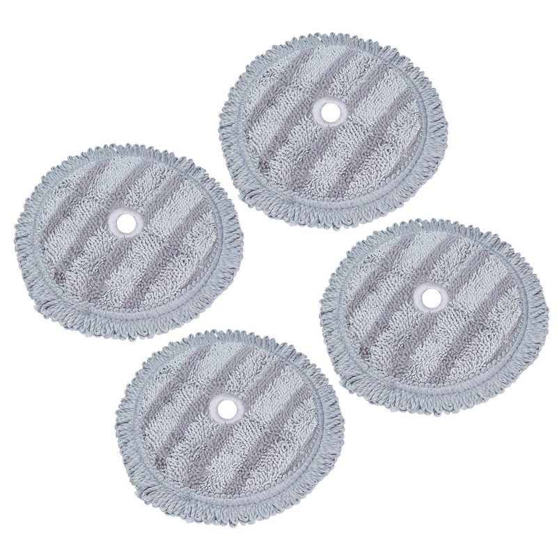 4PCS Fiber Mopping Pads High Strength Mop Cleaning Cloth Replacement