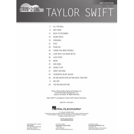 Strum & Sing Taylor Swift - 2nd Edition: Lyrics, Chord Symbols and Guitar Chord Frames for 18 Hit S ongs