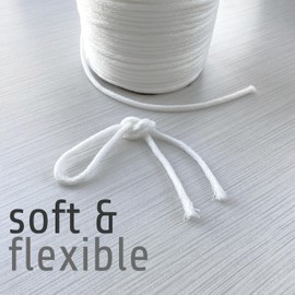 5/32" Soft Synthetic Upholstery Welt Cord, Braided #0, 65 Yards