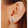 Pendientes Lineargent Plata Ley 925 m Rodiada 9.5 mm Motivo