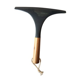 MSV Bathroom and Shower Squeegee Bathroom Wiper Bathroom and Shower Wiper with Wall Hanger - Bamboo