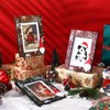 Qunclay 3 Pcs Christmas Picture Frame Winter Snowflakes Wood Picture