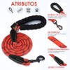 SlowTon Correa para Perro, 1.5m Grande Mediano Pequeño Correas de
