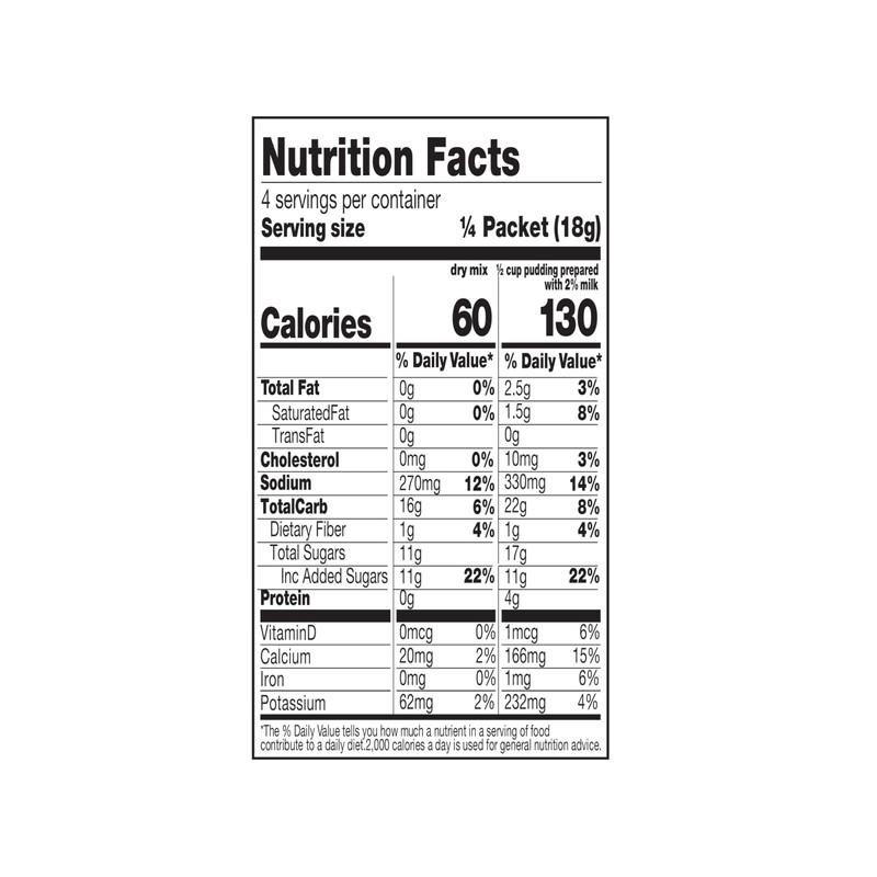 SNICKERS Milk Chocolate Pudding & Pie Filling, 2.55 oz, 4