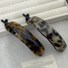 Large Leopard-print hairpin simple temperament eight-character twist clip hair ponytail