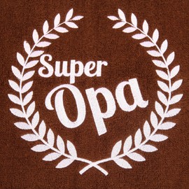 Abc Casa Super Grandpa Towel for Birthday, Anniversary, Name Day, Valentine's Day, Father's Day - A Practical Anniversary Gift Idea for the Best Grandpa, Grandfather