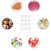 HUATEEN 12 x White Empty Jars, Plastic Sample Container, Round