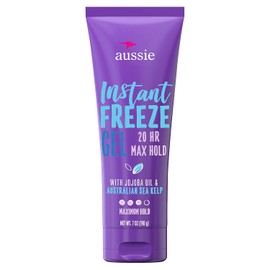20-Hour Hold Hair Gel - Aussie Instant Freeze Hair Gel with Jojoba Oil & Sea Kelp, 7.0 oz