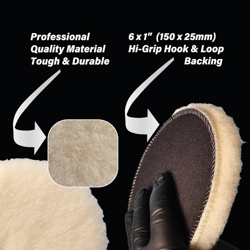 MINK METAL Clarity Compound, Merino Lambswool Buffing, Polishing & Compounding