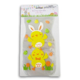 Easter Cello Loot Treat Bags - 15 Count - 9 x 5 Inches (Chicks)