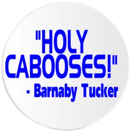 Kiwi Gifts Holy Cabooses Barnaby Tucker - Circle Sticker Decal 3 Inch - Hello Dolly