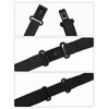 Alizeal Boys 13inches Length Flower Pattern Neckties, Black+Gray