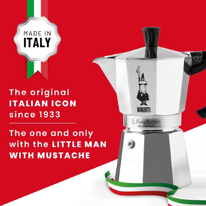 Bialetti - Moka Espress: Iconic Stovetop Espresso Maker, Makes Real