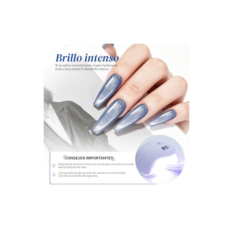 CHERIMOYA Esmalte de Uñas de Gel Ojos de Brillo Fino