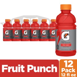 Gatorade Thirst Quencher,Fruit Punch, 12 Fl Oz (Pack of 12)