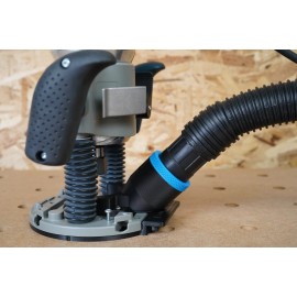 Toolcurve Bosch 1617 EVS Plunge Base Router Dust Port Adapter for 1-7/8" Shop Vac Hose