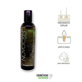 Novocrin Shampoo - Anticaída, Inhibidor de grasa, Tecnología anti-irritación, Sin efectos secundarios, Unisex - 250 ml                                