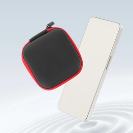 Housoutil Earbuds Case Portable Travel Organizer for Earphones and Cords Compact Storage Bag for Headphones and Accessories Convenient Zipper Design for Easy Access