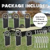 VONLX Stake Pocket D Rings 6pcs 18000lbs Heavy Duty D-Ring