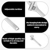 Grosion 4-Inch Small Adjustable Spanner,Mini Adjustable Spanner,Compact Adjustable Wrench,Portable Design,Lightweight