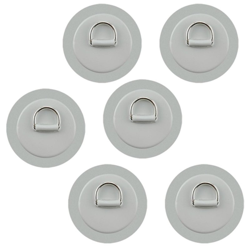 6 Pieces D Rings Patch for PVC Inflatable Boat Canoe