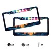 Aurora Forest Moon License Plate Frame 2 Pack, Universal Aluminum