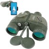 10X50 Marine Binoculars with Rangefinder Compass,Phone Adapter,Strap,BAK4 Lens,Shockproof Military Tacticle