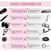 HIMESPORNER Multifunction Pedal Resistance Band with Handle and Ankle Straps,