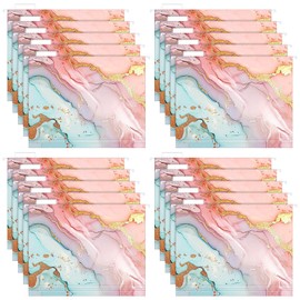 Qeeenar 20 Pack Hanging File Folders Letter Size Decorative File Folders with Foil Stamping Process File Folders Organizer for Filing Cabinet Office Home with 1/5 Cut Adjustable Tabs