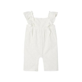 Vertbaudet Festive Embroidered Baby Jumpsuit, white, 86