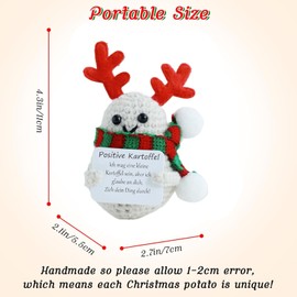 Scinzene 2024 Christmas Positive Potato, Secret Santa Gifts for Women, Christmas Small Gifts, Positive Potato German, Positive Potato, Small Gifts Christmas, Positive Potato