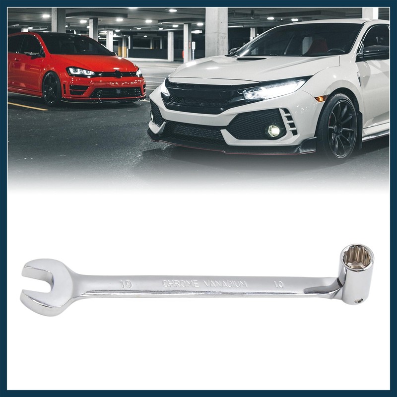 TUCKBOLD 10mm Swivel Head Combination Socket Spanner Wrench Auto Car