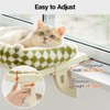 MEWOOFUN Cat Window Sill Perch for Indoor Cats, One-Step Sliding