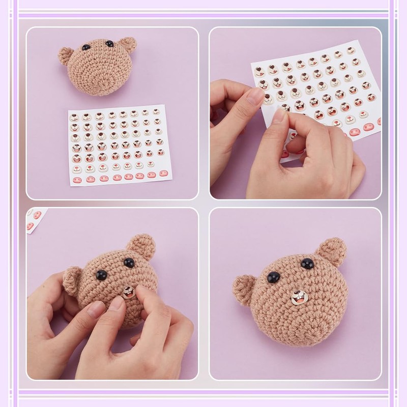 PH PandaHall - 56 pegatinas adhesivas de resina 3D para