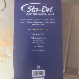 Sta-Dri Soft embossed Poly Gloves 2gm3
